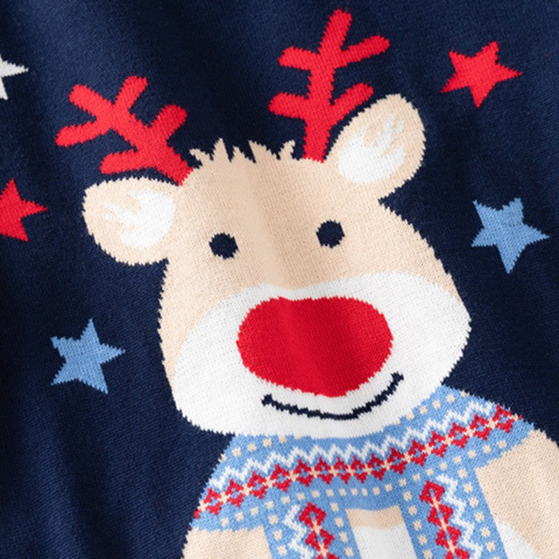 Pulover pentru copii de Crăciun, iarnă, bumbac, băiețel, fetiță, tricotat, mâneci lungi, imprimat, cald, desene animate, îmbrăcăminte de Crăciun pentru copii
