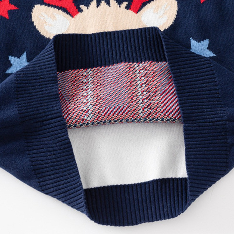 Pulover pentru copii de Crăciun, iarnă, bumbac, băiețel, fetiță, tricotat, mâneci lungi, imprimat, cald, desene animate, îmbrăcăminte de Crăciun pentru copii