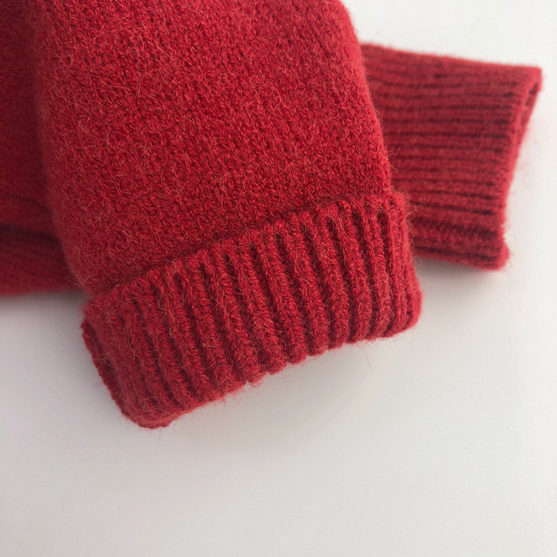 2024 beebi uusaasta punased riided talve tüdrukute poiste fliisist kuduvad kampsunid, lapsed, sügise pehmed, paksud, massiivsed kampsunid