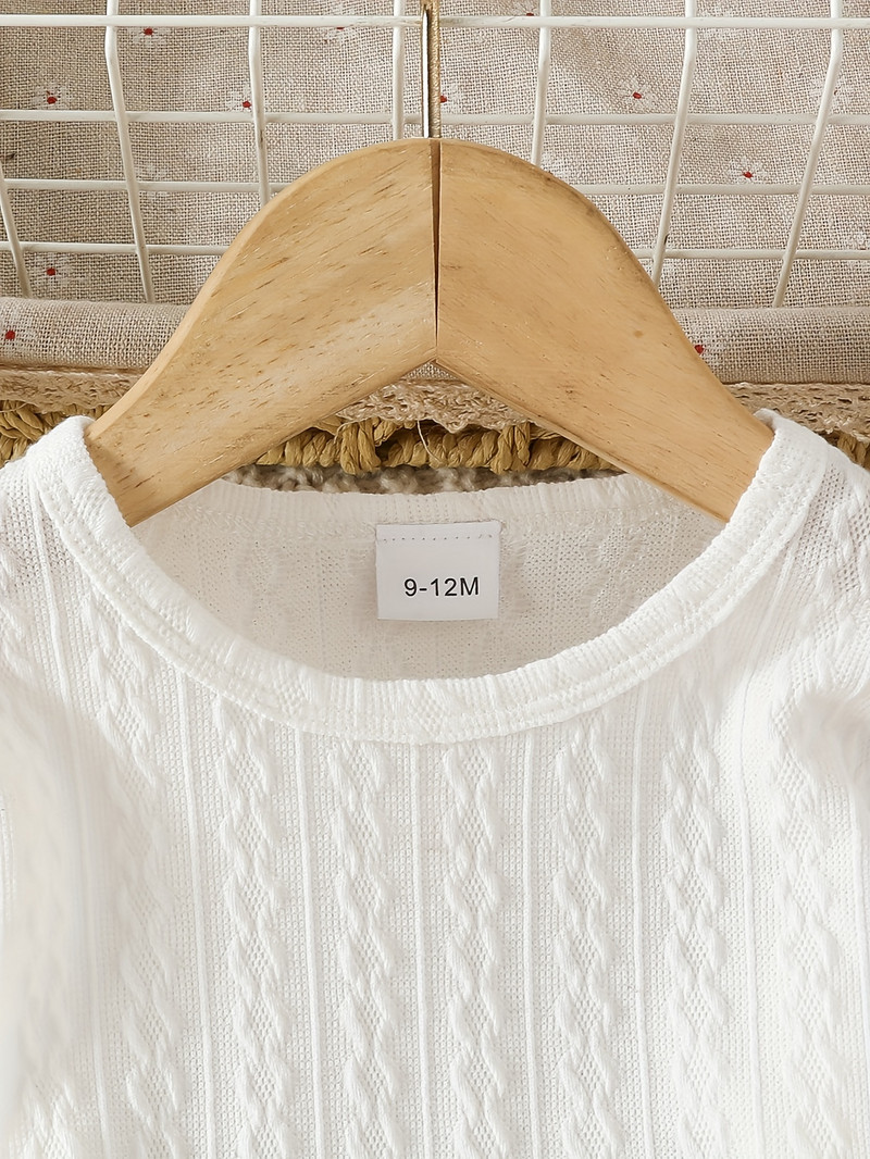 4 fetițe, primăvară și toamnă, culoare solidă, cu mâneci lungi, top subțire + beretă + curea + fustă a-line din velur costum elegant