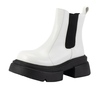 Γυναικεία παπούτσια 2023 Hot Sale Γυναικείες μπότες Πλατφόρμα για τον αστράγαλο Μοντέρνες Γυναικείες μπότες Συμπαγείς γόβες με στρογγυλά δάχτυλα γόβες γόβες Γυναικεία παπούτσια