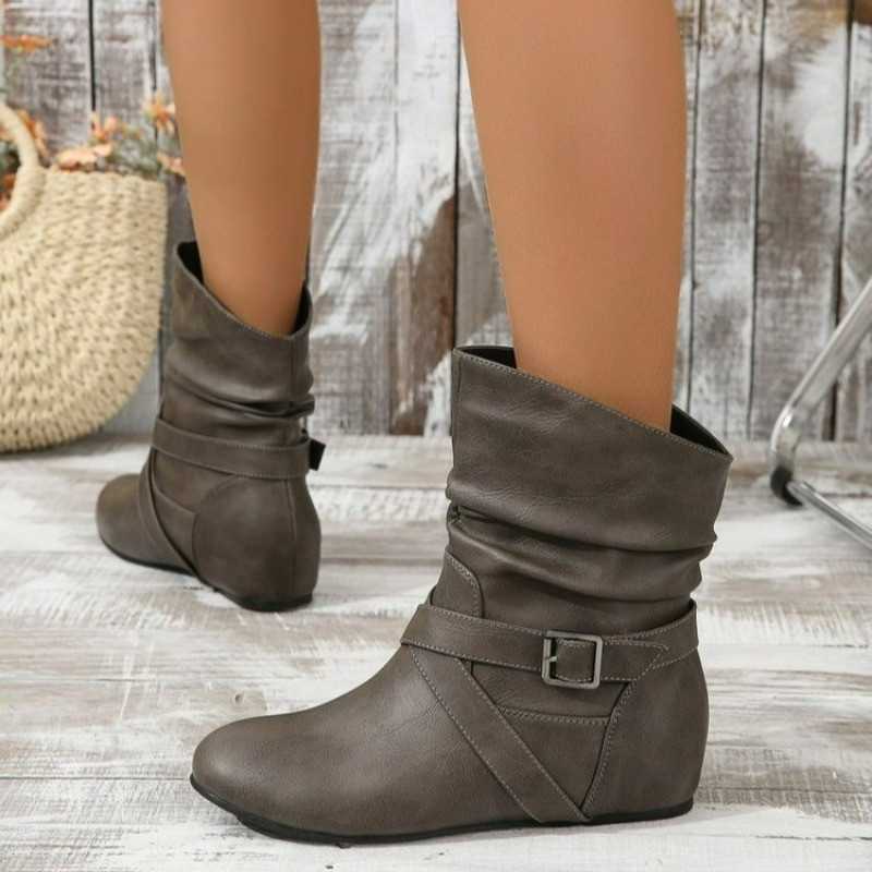 Naiste Soe lumi Moodsad saapad Libisemiskindlad Lamedad Nahast Uus Talvine Disainer Kõndimine Mootorratas Mujer Saapad Platvorm pahkluu kingad