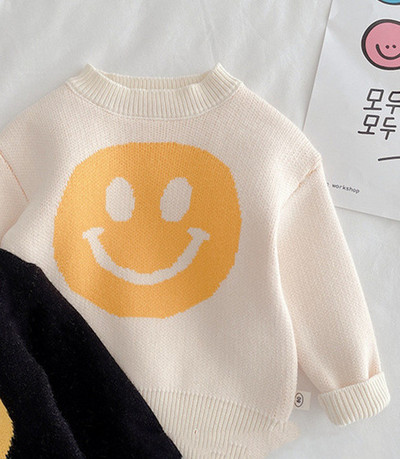 Primavara toamna bebelusi copii zambet scrisori pulovere retro 1-6 ani baieti fete moda pulovere tricotate all-match