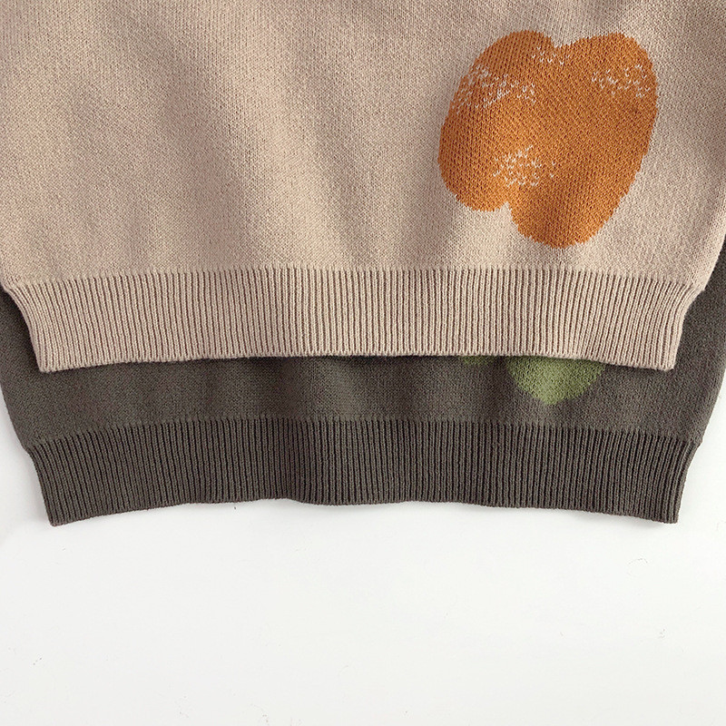 Pulover nou de toamnă pentru copii, drăguț, graffiti, retro, colorate, tricotaj, pentru copii mici, îmbrăcăminte din bumbac, topuri, haine, pulover, tricotaj