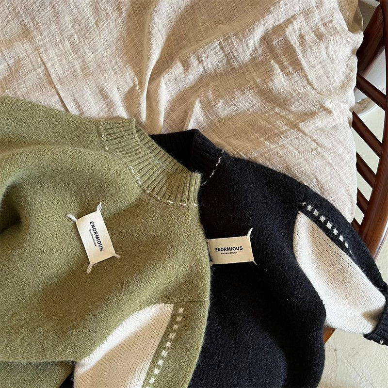 2023 pulovere în dungi pentru copii bebeluși băieți copii fete top largi cu mânecă lungă primăvară toamnă iarnă topuri tricotate 1-8 ani