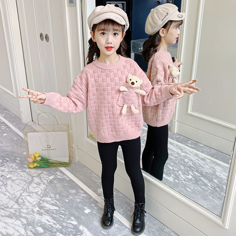 2023. aasta sügistalv, beebitüdrukud, poisid, lapsed, kootud kampsunid, riided, pikkade varrukatega pulloverid, soe, armsad karupüksid 2-10 a.