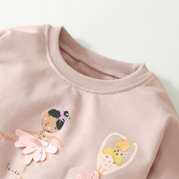 Little maven 2023 Детски дрехи Дрехи за бебета момичета Памучни анимационни комплекти суичъри за момичета Есенни дрехи за деца Комплекти