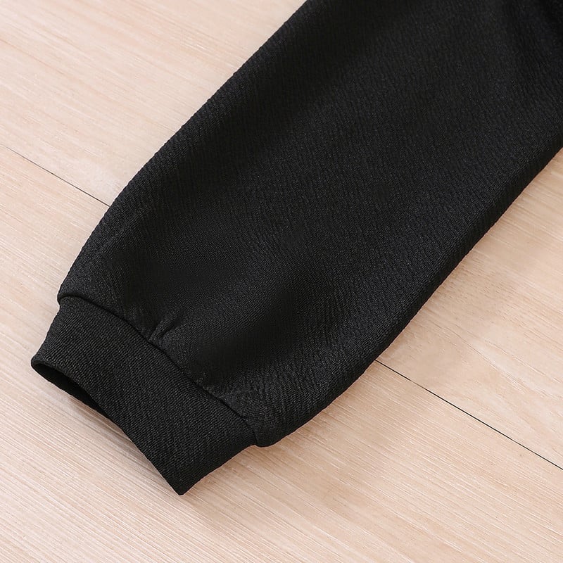 Keskmise suurusega tüdrukute sügis-talvine uus pikkade varrukatega lühike ülaosa + ruuduline ripatsiga puusaseeliku komplekt