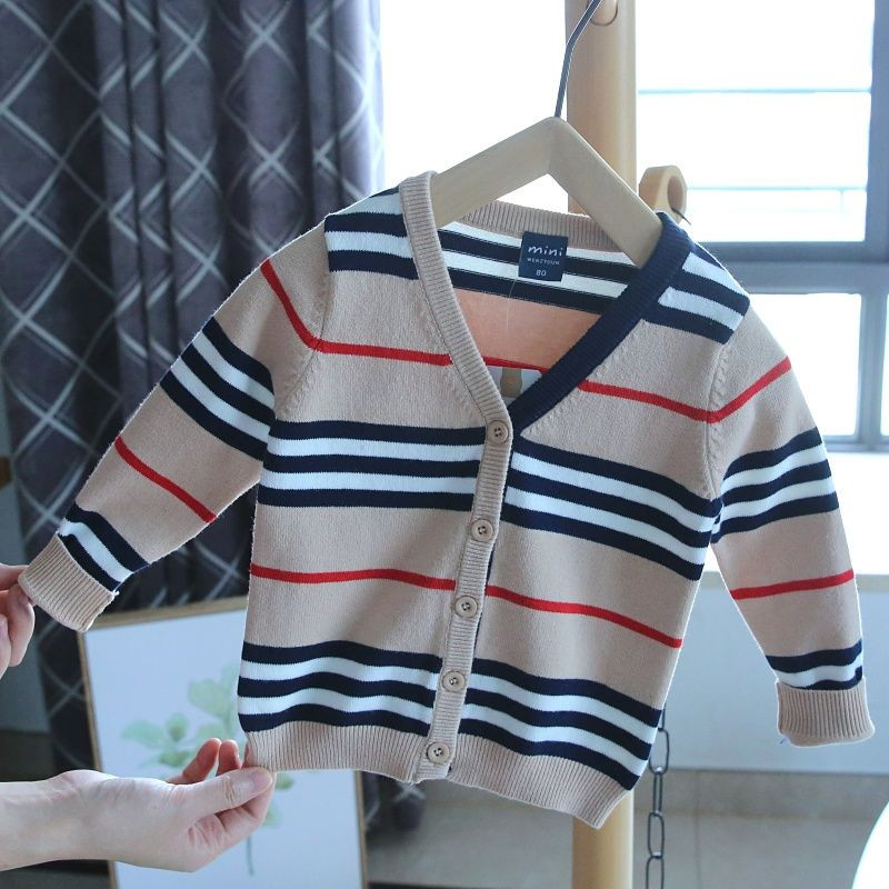 Euroopa ja Ameerika sügisriided uued meeste ja naiste laste kootud kampsun beebi kevad- ja sügiskampsun baby top co