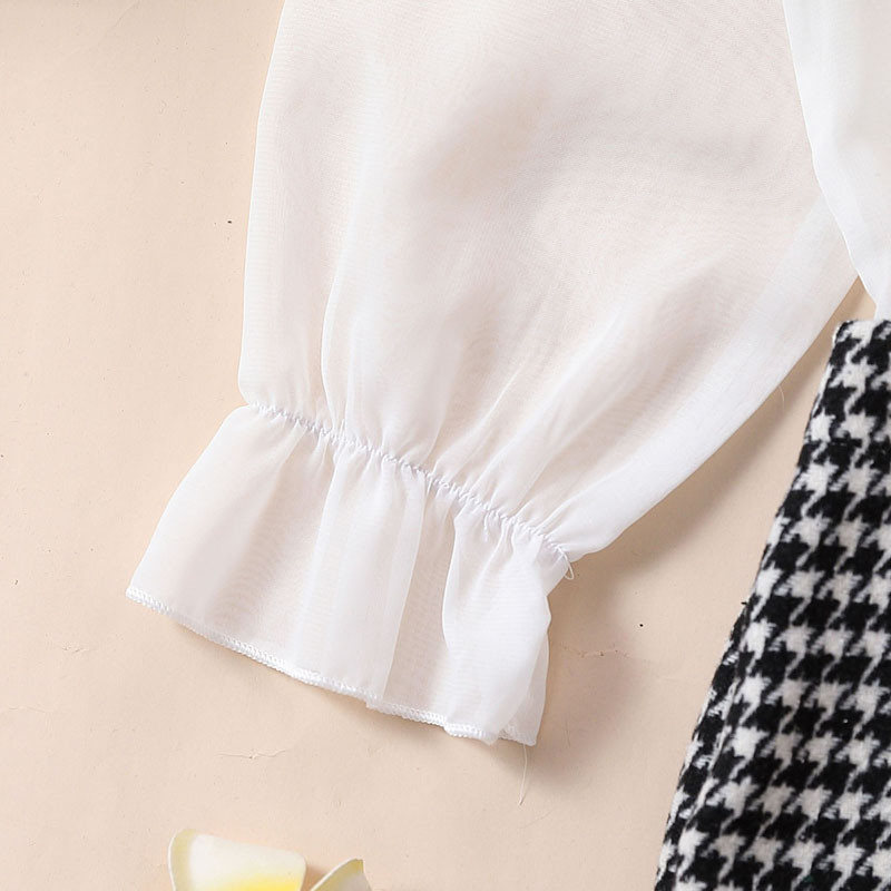 2 tk Moodsad lapsed, tüdrukute sügisrõivad, volangidega pikkade varrukatega särgid, topid ja Bowknot hagijahammas seelikud, riidekomplekt