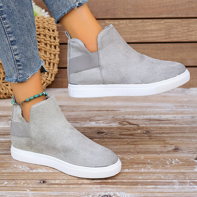 2024. aasta uus mitmekülgne, kuumalt müüdav sügavsuu ümmarguse varbaosaga mood, vabaaja lamedad naiste saapad, talve elastsusega lühikesed saapad