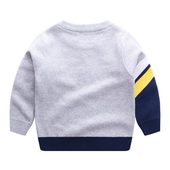 1-6 години детски пуловер удебелен плетен пуловер дрехи за момчета момичета есен зима пуловер с дълъг ръкав пачуърк цветен пуловер