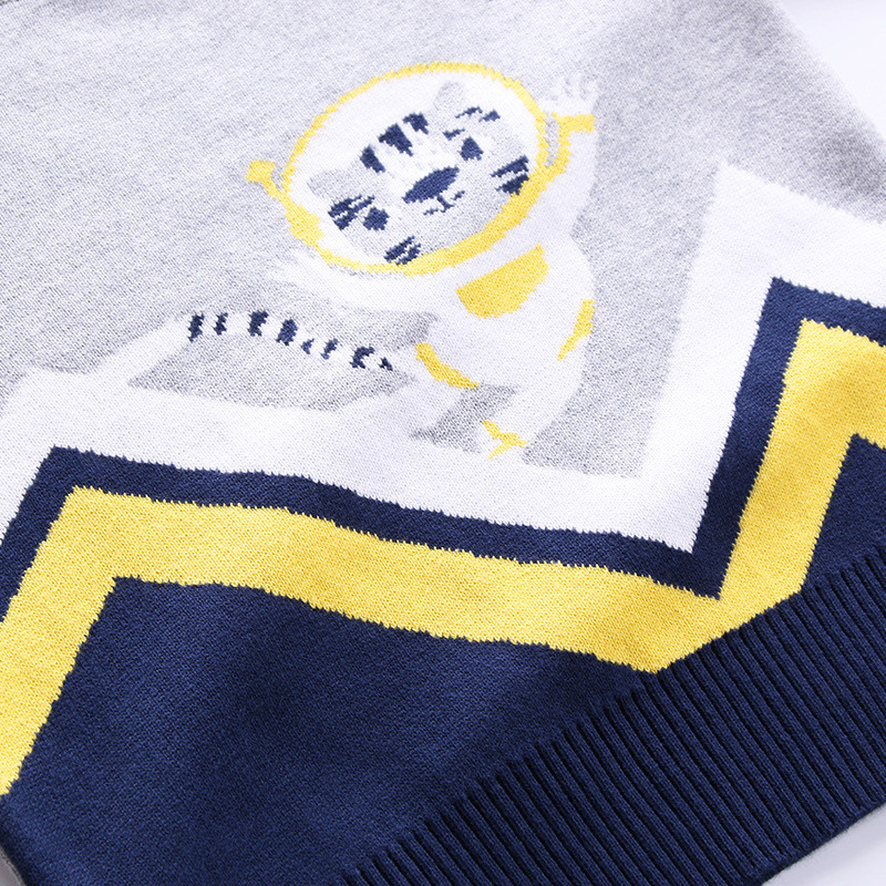 Pulover pentru copii de 1-6 ani Pulover tricotat îngroșat Băieți Fete Haine Toamna Iarnă Pulover cu mânecă lungă Pulover color mozaic