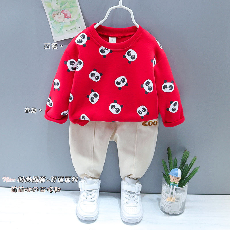 Uued poiste riided kevadsügis beebilapsed multifilmid poistele dressid Laste ülikonnad pikkade varrukatega T-särk+püksid 2tk/komplekt 0-5 AASTAT