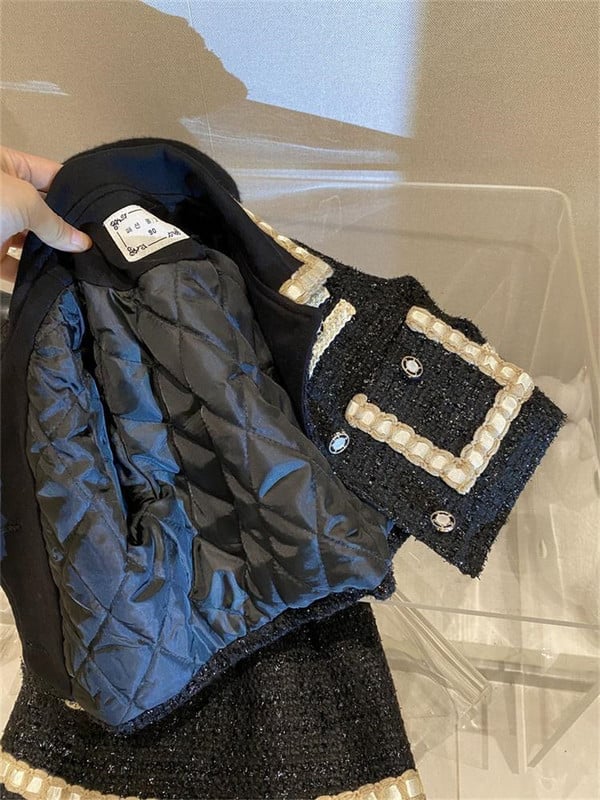 Tüdrukute 2-osaline komplekt Sügistalveülikonna riided 2–7-aastastele Laste jope-mantel + seelik Lastele Klassikalised rõivad Lasteriided Tüdrukud