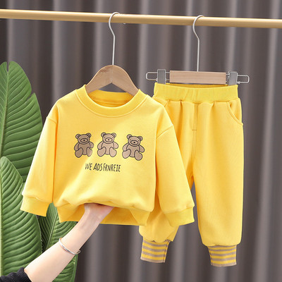 Imprimeu desene animate Copii mici si bebelusi Baieti Hanorac din fleece + Seturi de pantaloni de trening Trening copii 2 piese Imbracaminte Primavara Toamna 1-5 ani
