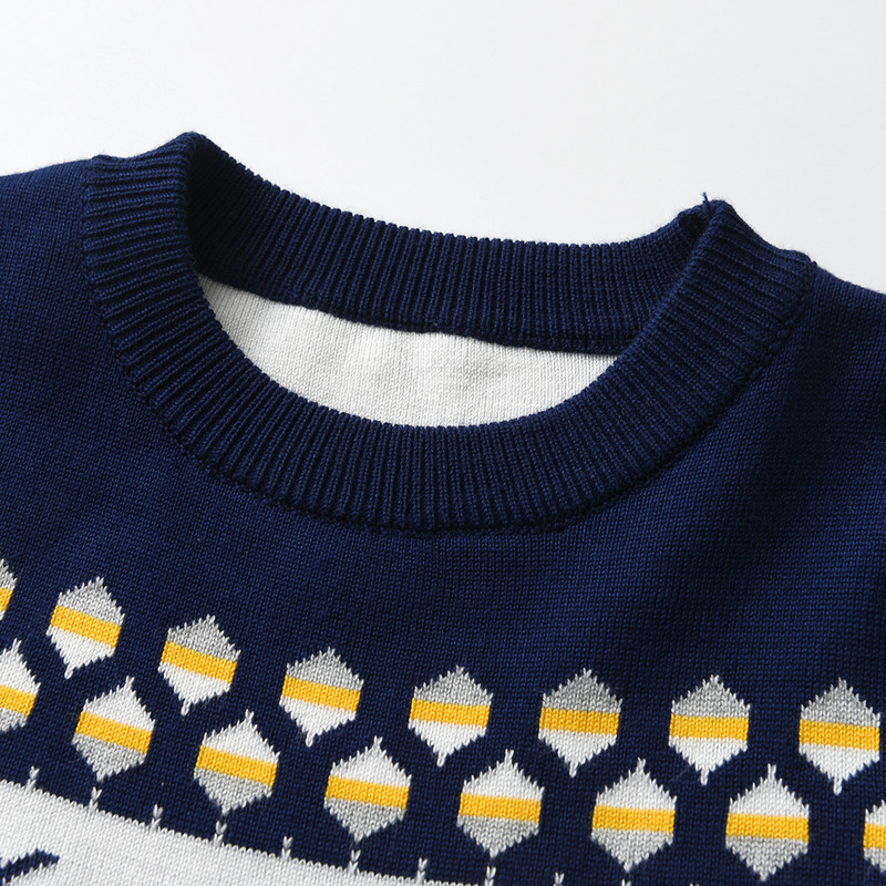 Rudens ir žiemos berniukų šiltas megztinis raštuotas grotelėmis, gobtuvas, megztinis ilgomis rankovėmis koledžo vėjo berniuko megztinis megztinis