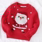 Jõulud Lasteriided Tüdrukutele Poiste Kootud Pullover Topid 1-6 A Lastele Kampsun Jõululapsed Tüdrukutele Poiste Pullover Sviiter