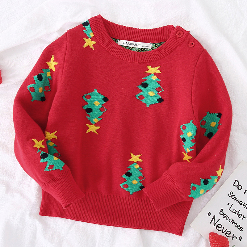 Jõulud Lasteriided Tüdrukutele Poiste Kootud Pullover Topid 1-6 A Lastele Kampsun Jõululapsed Tüdrukutele Poiste Pullover Sviiter