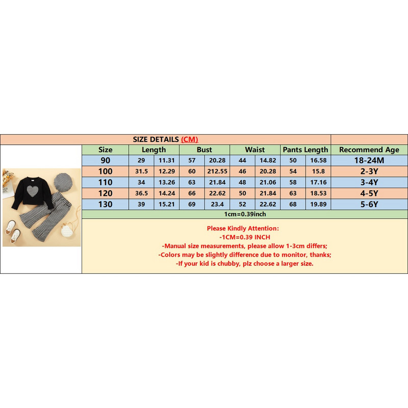 1-6 éves kislány ruhák gyerekeknek koreai stílusú szett Love Heart Print hosszú ujjú felső + kockás nadrág kalappal divatos 3 DB ruházat