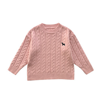 Пролет 2023 г., модни пуловери с бродерии на животни, 4 цвята, усукани плетени жилетки