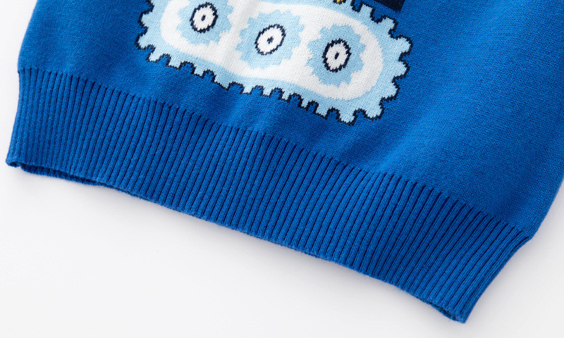 Laste kampsun Talvine uued poisid Kahekihiline puuvillane kudumissärk Laste pikkade varrukatega kampsun soe ekskavaator Multifilm Top