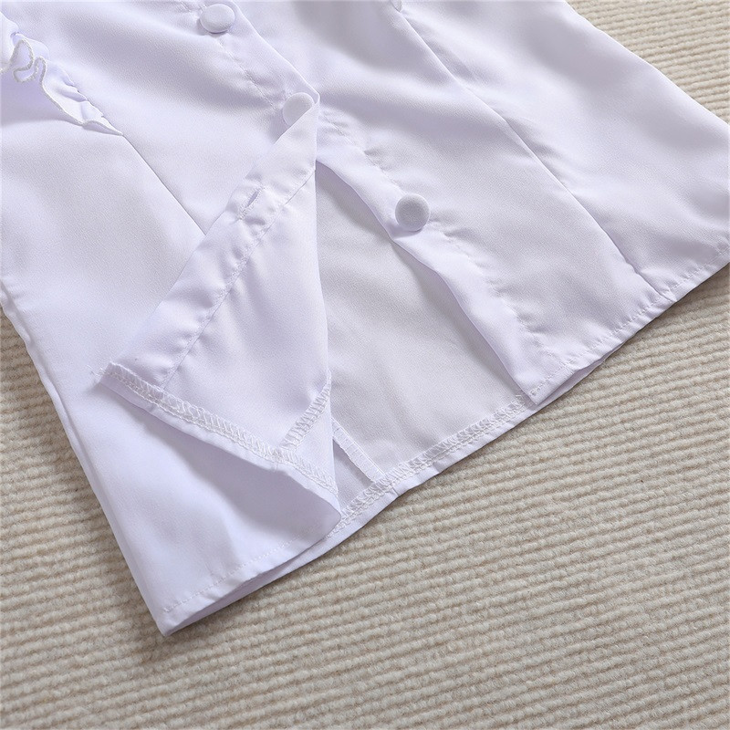 Listenwind ținute de toamnă pentru copii mici, fete, culoare uni, guler răsucit, cămăși cu mâneci lungi, blugi, pantaloni evazați din denim, haine 2 buc.