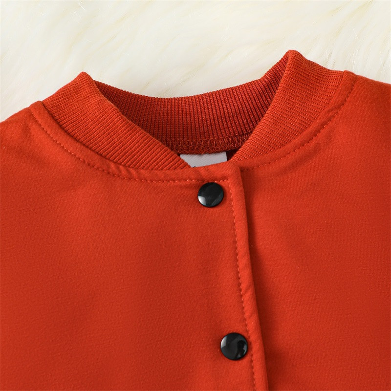 Πριγκίπισσα Παιδική Κοντράστ Χρώμα Κοστούμι δύο τεμαχίων μπουφάν μπέιζμπολ πλισέ φούστα σετ για φθινοπωρινά ανοιξιάτικα ρούχα