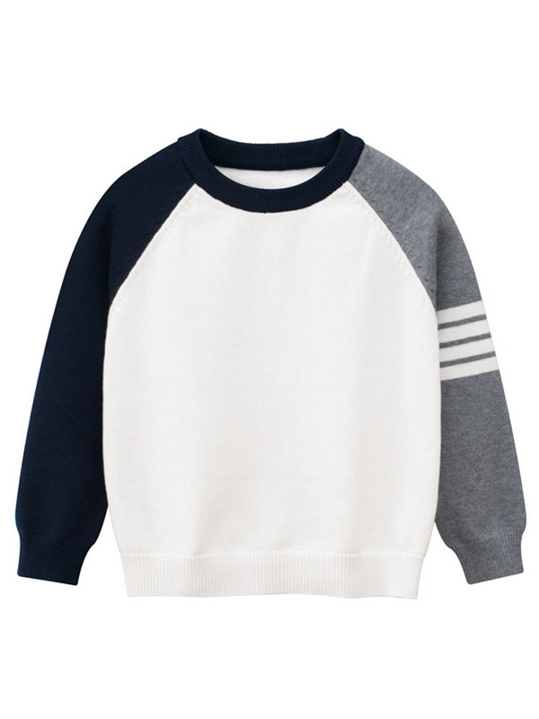 Pulovere pentru copii de marcă 2023, iarnă, stil nou, haine pentru băieți, pulover tricot în dungi, top cu mânecă lungă, ținută pentru copii, dropshipping