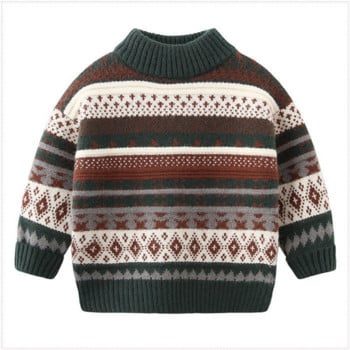 Есенни бебешки пуловери за момчета, палто, детски пуловери за плетене, горнища, топли пуловери за малки деца, момчета, момичета, анимационни топли пуловери с дълъг ръкав