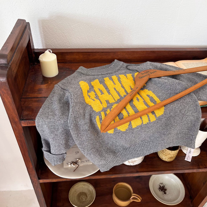 Lasteriided Laste kampsun 2023. aasta sügis, uus poiste ja tüdrukute lihtsa kirjaga kampsun, beebi kampsun