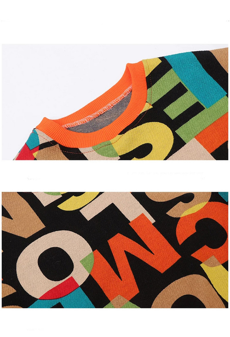 2022, haine noi pentru copii, costum fete, îmbrăcăminte de toamnă, modă, ocazional, cu scrisoare mare, pulover + jambiere, set din două piese