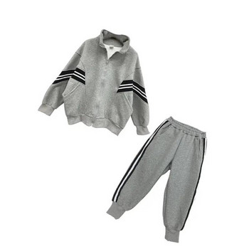 Пролетно-есенни якета с ципове за момчета, комплекти от спортни панталони, училищни детски анцузи, детско облекло, ученически костюм за джогинг 3-14 години