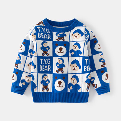 Sügisene laste kampsun, soe kahekihiline puuvillane laste kampsun, tüdrukute kampsun, talvine beebi jõulud hirve kudumiskampsun