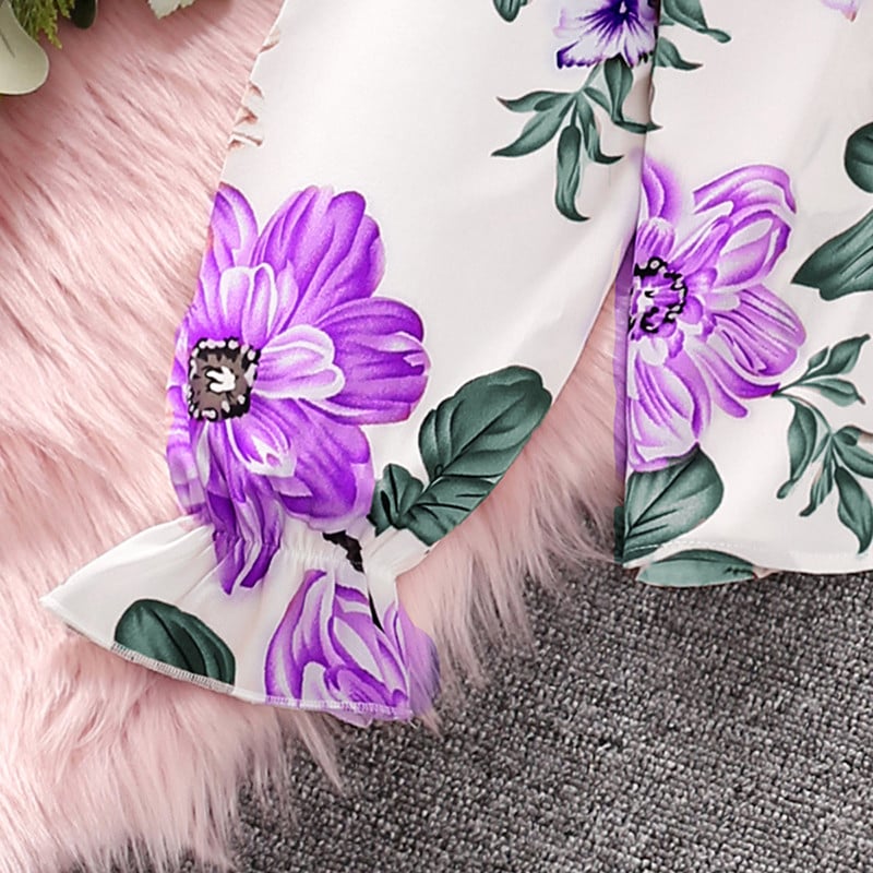 Kompleti dječje odjeće za djevojčice 8-12 godina Dostupno u više boja, majica dugih rukava i hlače s printom