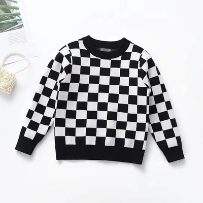 Copii Bebeluși Băieți Fete Pulovere cu mânecă lungă Grid Nou 2022 Toamna Iarnă Bebeluș Băiețel Fată Pulovere tricot pentru copii