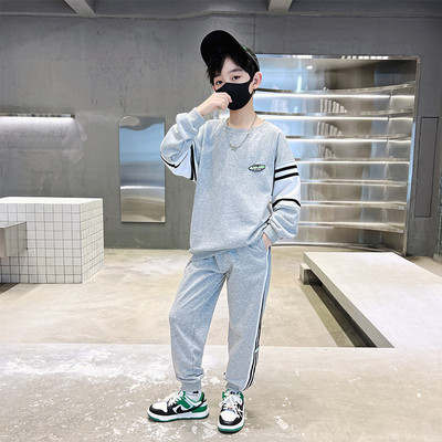 Primăvară Toamnă Băieți Set Hanorac în dungi + Pantaloni de trening pentru școală Copii Trening Tinuta de lucru pentru copii Costum Jogger pentru studenți 3-14 ani