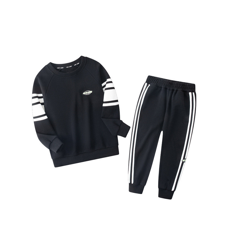 Primăvară Toamnă Băieți Set Hanorac în dungi + Pantaloni de trening pentru școală Copii Trening Tinuta de lucru pentru copii Costum Jogger pentru studenți 3-14 ani