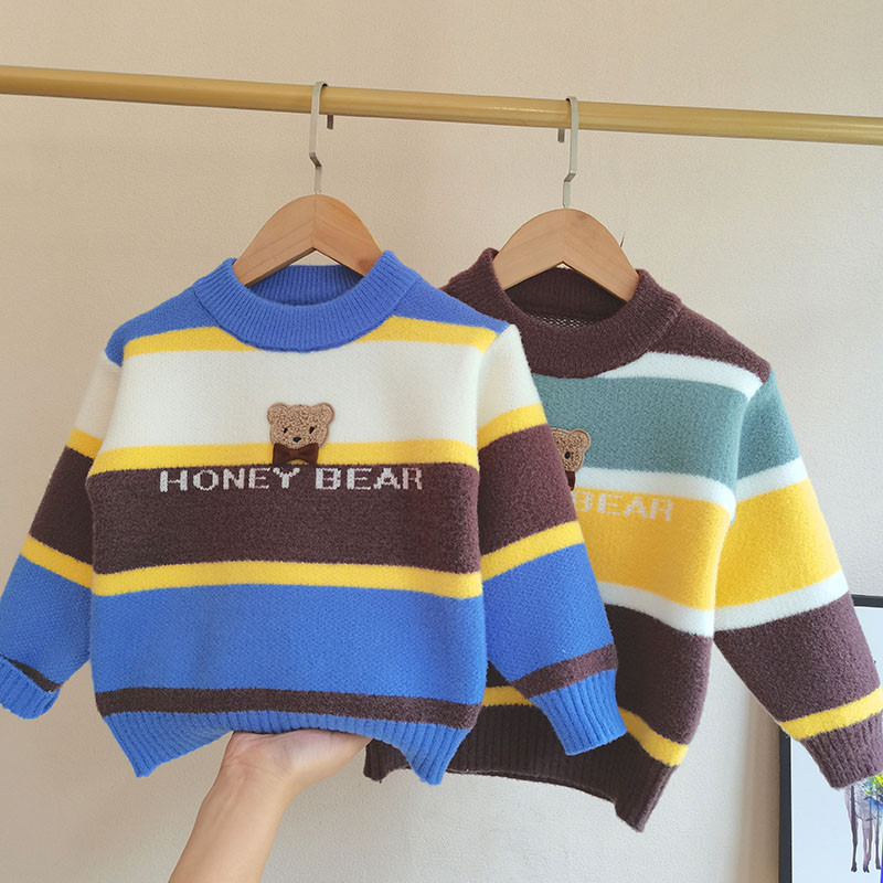 Poiste kampsunid Beebiriided 2023 Talvine pehme materjal 2–6 aastat vana uus moodne stiil Lastele kootud kostüüm lastele lastele