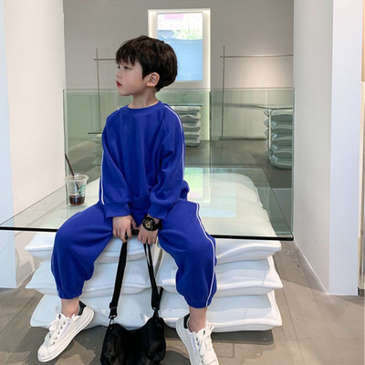 Trening pentru copii in dungi Seturi hanorace + pantaloni de trening pentru baieti Set jogger copii 2 piese tinute imbracaminte primavara toamna 1-11 ani