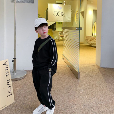 Trening pentru copii in dungi Seturi hanorace + pantaloni de trening pentru baieti Set jogger copii 2 piese tinute imbracaminte primavara toamna 1-11 ani