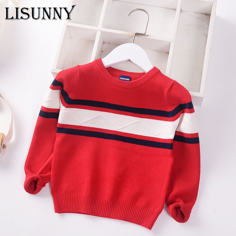 Poiste kampsun 2023. aasta sügis- ja talvine triibuline korea stiilis laste kampsun, moerõivad 2–7 a.