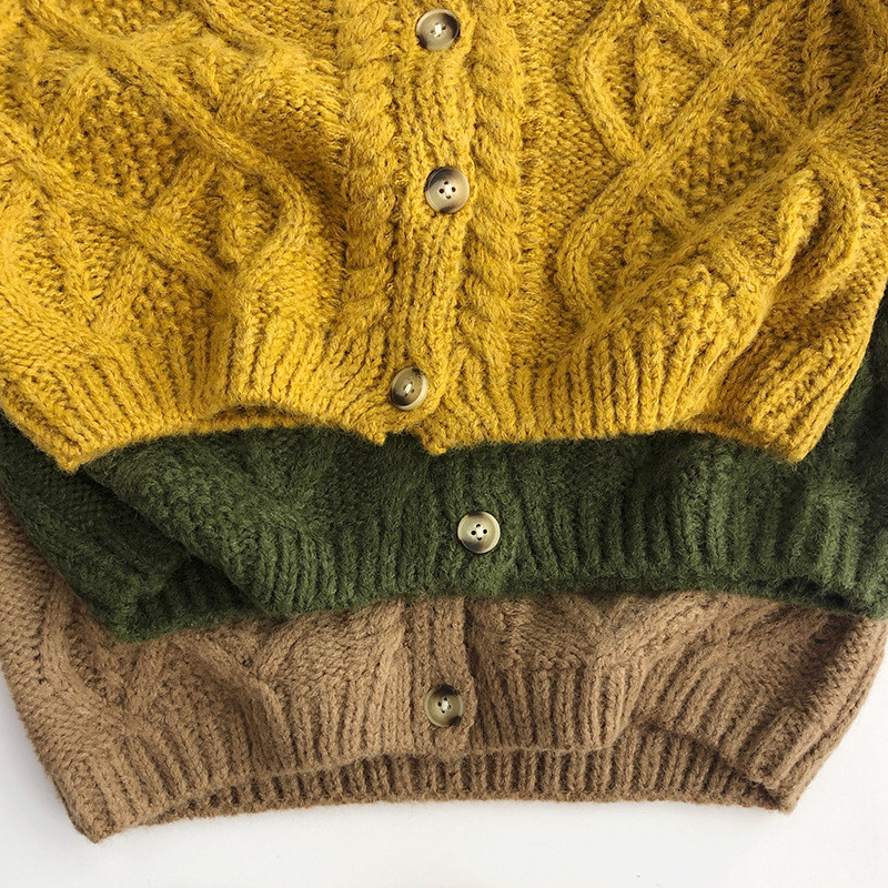 deer jonmi Korea stiil uus sügisene unisex laste kootud kampsunid, lahtised ühevärvilised mantel väikelapsed, soe kampsun