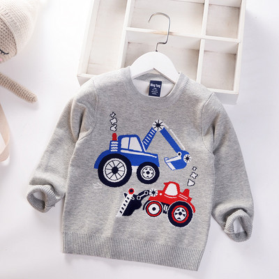 Gyerek pulóver Fiú pulóver pulóver 2023 ősz tél új gyerekruházat rajzfilm autó divat pamut tipegő baba pulóver 2-7 éves korig