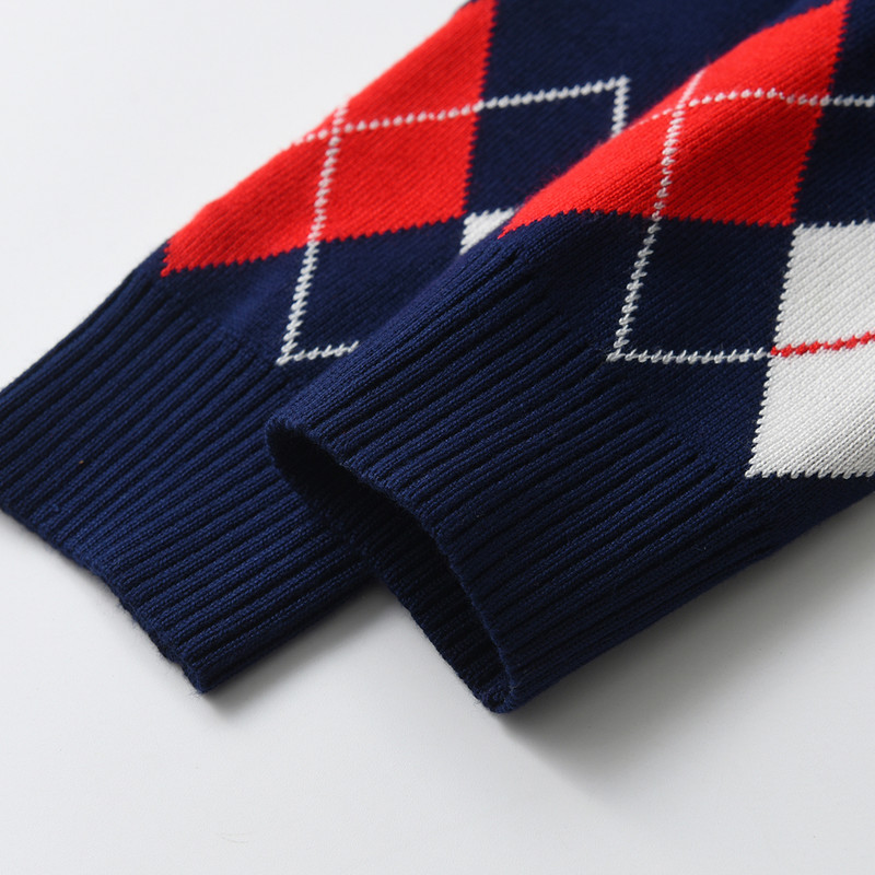 Pulover cald pentru băieți de toamnă și iarnă, cu zăbrele cu model, glugă, pulover cu mâneci lungi, pulover tricot pentru băieți, vânt colegiu