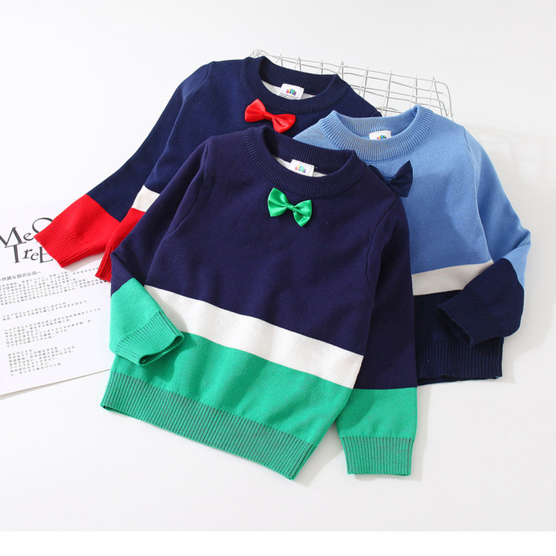 Poiste kampsun 2022. aasta sügistalv 2 3 4 6 8 10 aastane O-kaelusega kootud koolikaelus triibuline segavärviline pikkade varrukatega beebide kampsun poistele