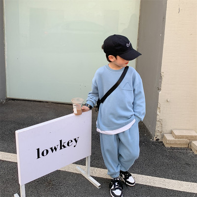 Kevadine Patchwork Baby Boys dressipluus + elastsed dressipükste komplektid Lastele dressipüksid Laste hüppaja püksid Jogger komplekt 1-12 aastat