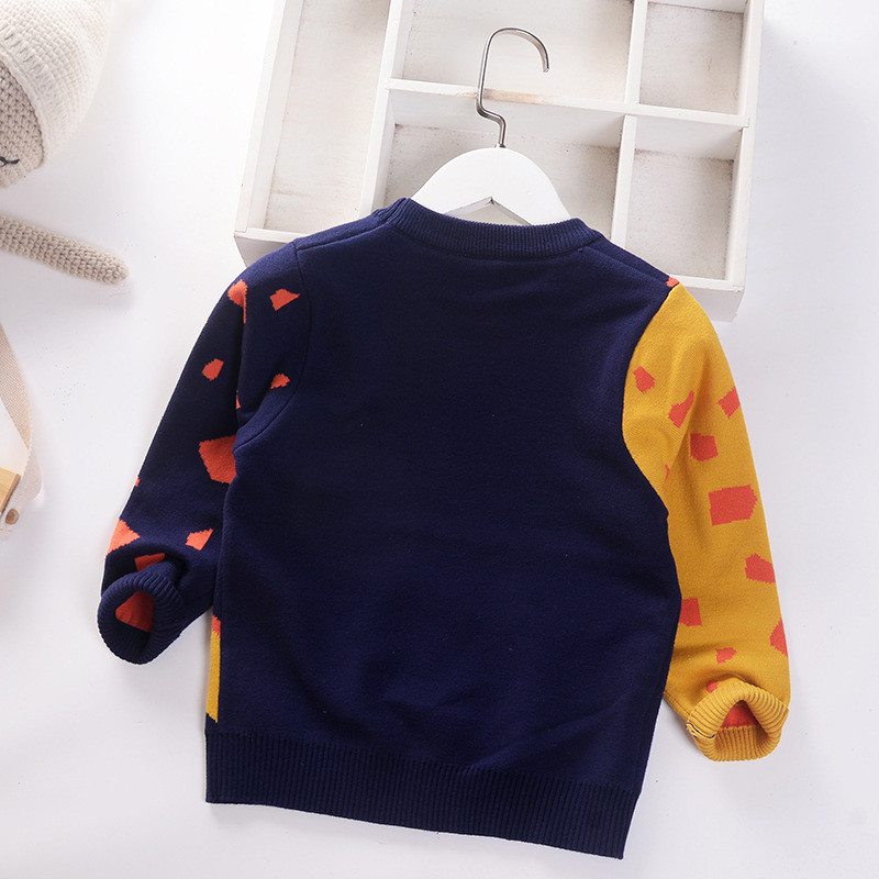 Laste kampsun Poiste Pullover Kampsun Väikelaste Kampsun 2023 Sügistalv Uued Lasteriided Multifilmid Mood Puuvillane Beebi kampsun