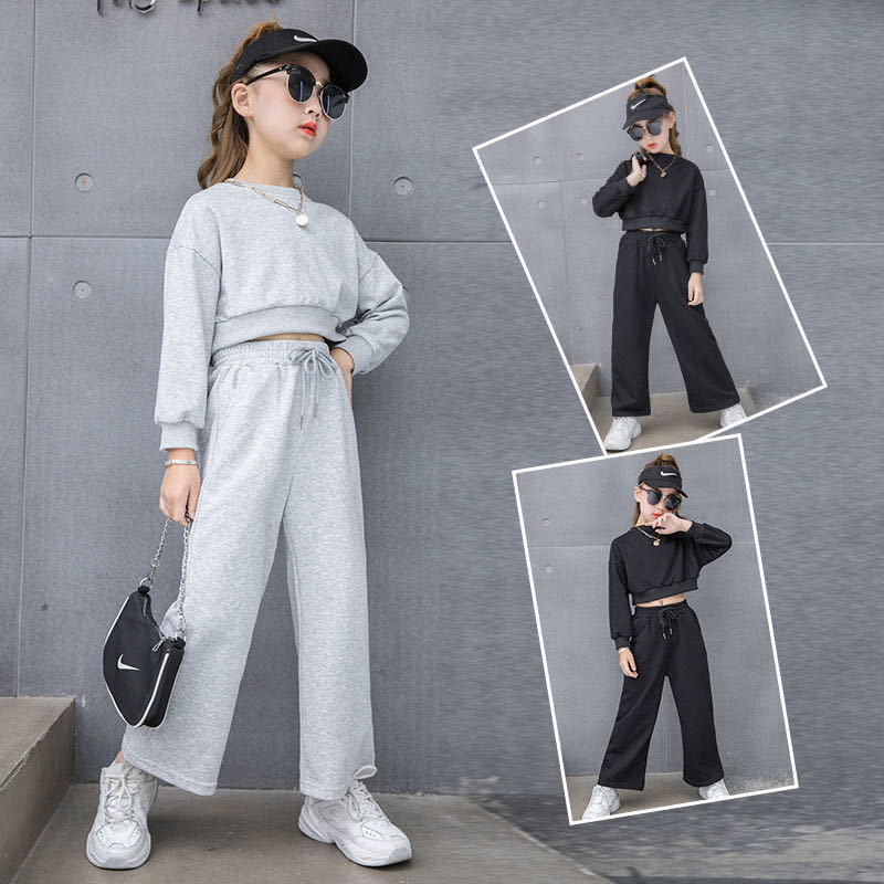 Tüdrukute rõivakomplektid 4-12-aastastele Kevadlastele Laste Dressipüksid Spordidress lastele Rõivaste Komplekt Suvine mood Tüdrukute komplektid