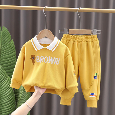 Multikad tikandid väikelapsele ja poistele fliisist kapuutsi + dressipükste komplektid lastele dressid, 2 tükki, riided, kevad sügis 1-5 aastat